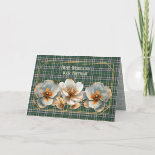 Best Birthday Wishes Cape Breton Island Tartan Card