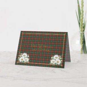 Best Birthday Wishes Prince Edward Island Tartan Card
