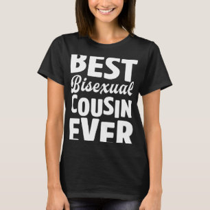 Best Bisexual Cousin Ever Bisexual Pride Family Co T-Shirt