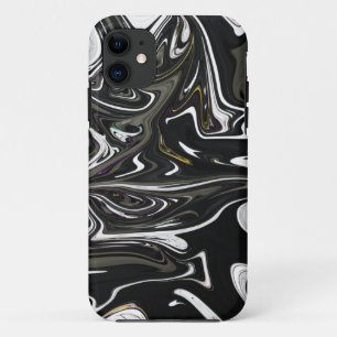 Best black and white abstract art, abstract paint Case-Mate iPhone case