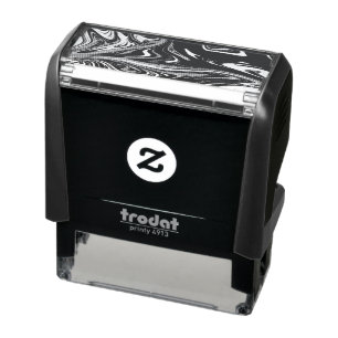 Best black and white abstract art, abstract paint self-inking stamp