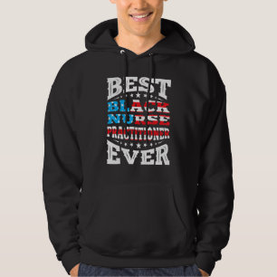Best Black Nurse Practitioner 4th Fourth Of July U Hoodie