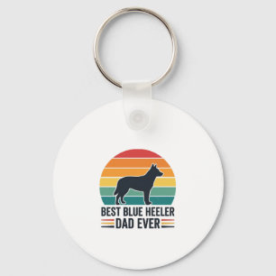 Best Blue Heeler Dad Ever Vintage Dog Dad Design_1 Key Ring