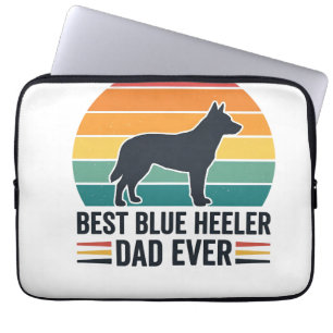 Best Blue Heeler Dad Ever Vintage Dog Dad Design_1 Laptop Sleeve