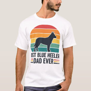 Best Blue Heeler Dad Ever Vintage Dog Dad Design_1 T-Shirt