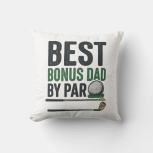 Best Bonus Dad by Par Golf Shirt Design_1 Cushion