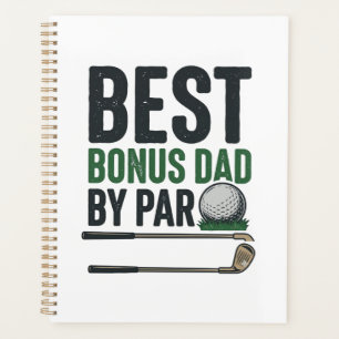 Best Bonus Dad by Par Golf Shirt Design_1 Planner