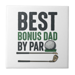 Best Bonus Dad by Par Golf Shirt Design_1 Tile