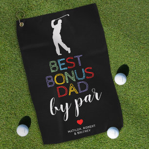 Best Bonus Dad By Par Golf Towel