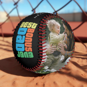 Best Bonus Dad Ever Father's Day Photo Baseball