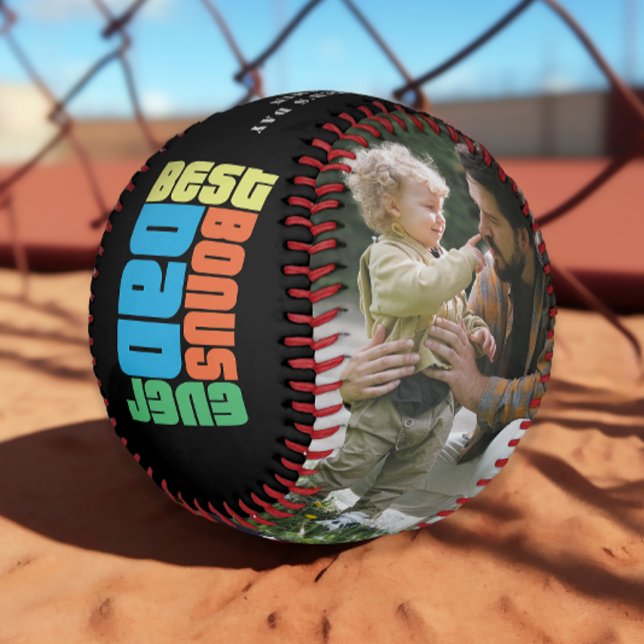 Best Bonus Dad Ever | Father's Day Photo  Baseball (Creator Uploaded)