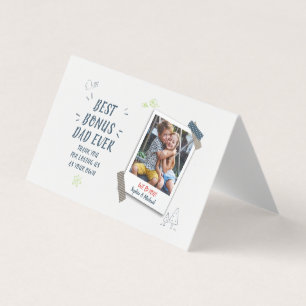 Best Bonus Dad Ever Fathers Day Stepdad Photo