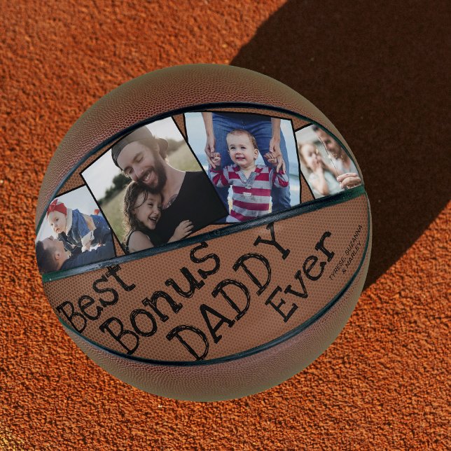 Best Bonus Dad Ever Keepsake Basketball (Creator Uploaded)