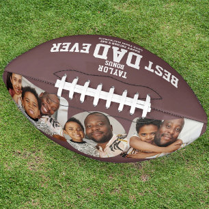 Best Bonus Dad Ever Personalised Photo and Text Football