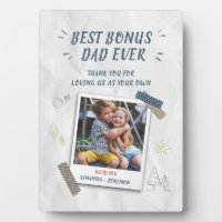 Best Bonus Dad Ever Photo Fathers Day Keepsake
