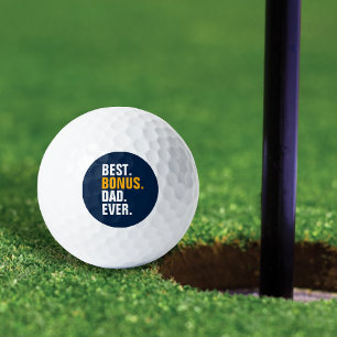 Best Bonus Dad Ever Stepfather Golf Balls