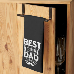 Best Bonus Dad Ever Tea Towel