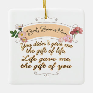 Best Bonus Mum Ceramic Ornament