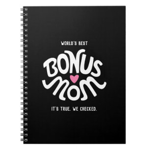Best Bonus Mum Typography Notebook