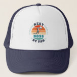 Best Boss By Par Custom Retro Golf Trucker Hat<br><div class="desc">Best Boss By Par design you can customise for the recipient of this cute golf theme design. Perfect gift for Boss Day or any special occasion. 

The text "BOSS" can be customised with any moniker by clicking the "Personalise" button above.</div>