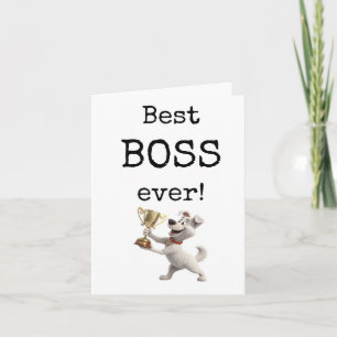 Best Boss Ever, Appreciation Card