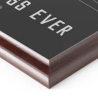 Best Boss Ever Award Plaque with Custom Name