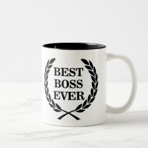 Best Boss Ever Award Two-Tone Coffee Mug