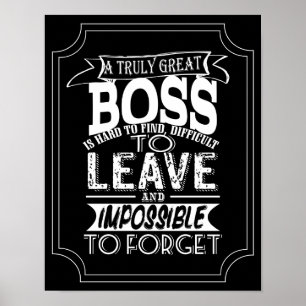 best Boss ever boss Day Poster print