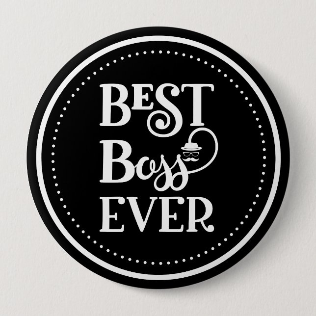 Best Boss Ever Button (Front)