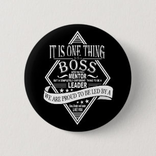 Best boss ever button badge