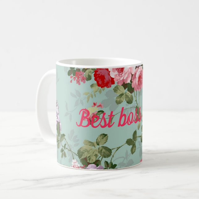 Best boss ever coffee mug (Front Left)