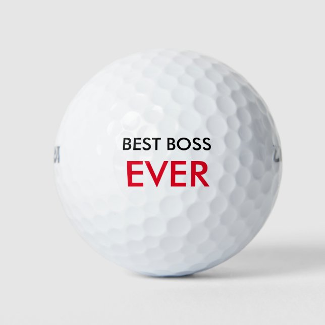 Best Boss Ever Golf Balls (Front)