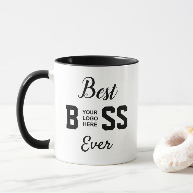 Best Boss Ever & Logo Mug (With Donut)
