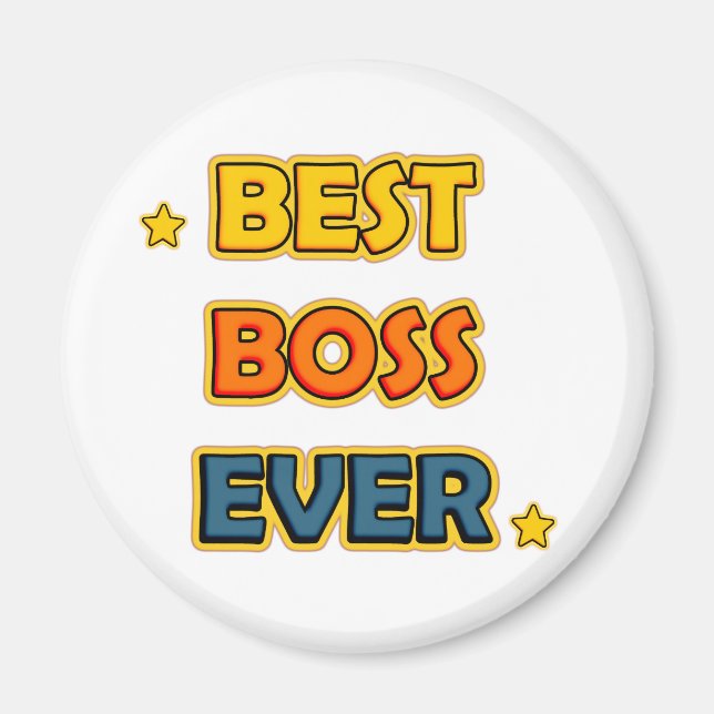 Best Boss ever Magnet (Front)