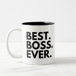 BEST BOSS EVER Personalised  Two-Tone Coffee Mug