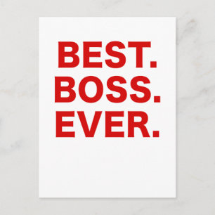 Best Boss Ever Postcard