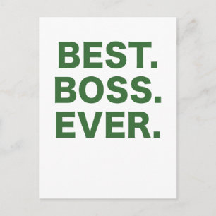 Best Boss Ever Postcard
