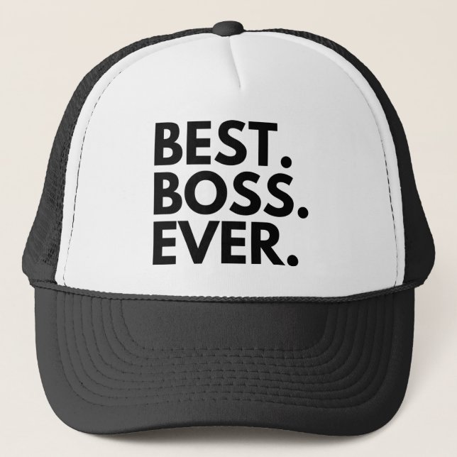 BEST BOSS EVER TRUCKER HAT (Front)