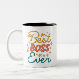 Best Boss Ever Two-Tone Coffee Mug