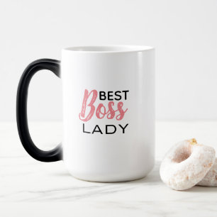 Best Boss Lady Typography Colour Changing Magic Mug