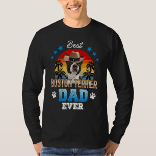 Best Boston Terrier Dad Ever Best Dad Dog  Men T-Shirt