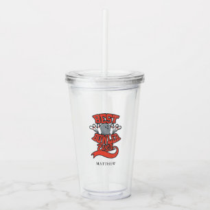 Best Bowler Ever Bowling Personalised Family Acrylic Tumbler