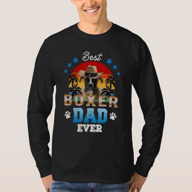 Best Boxer Dad Ever Best Dad Dog  Men T-Shirt (Front)