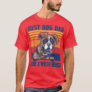 Best Boxer Dad Ever Funny Dog Dad Fathers Day  T-Shirt