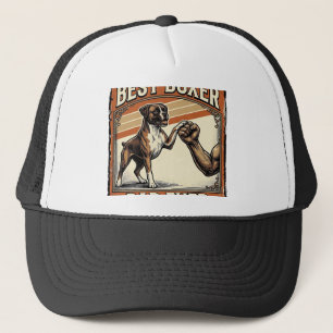 Best Boxer Dad Ever Vintage Dog Dad Trucker Hat
