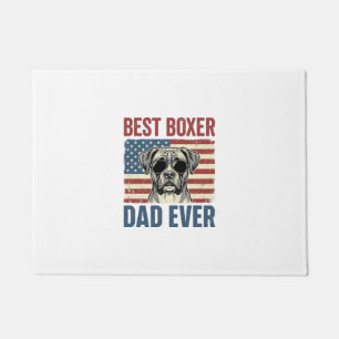 Best Boxer Dad Ever Vintage Dog Doormat