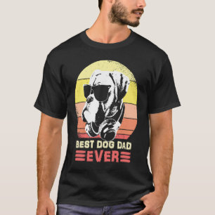 Best Boxer Dog Dad Ever Sunglasses And Headphones T-Shirt
