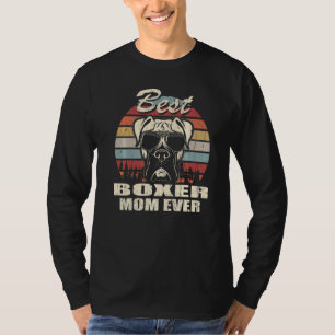 Best Boxer Mum Ever Vintage Retro Dog Mum T-Shirt