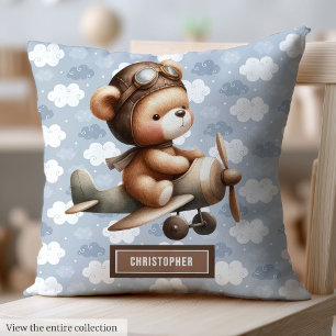 Best Boy Baby Shower Gift: Pilot Teddy Bear Pillow