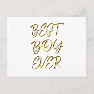 Best boy ever postcard